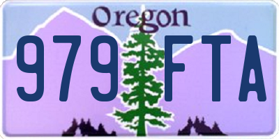 OR license plate 979FTA