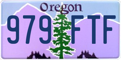 OR license plate 979FTF