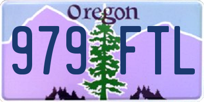 OR license plate 979FTL