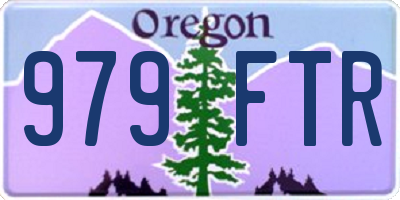 OR license plate 979FTR