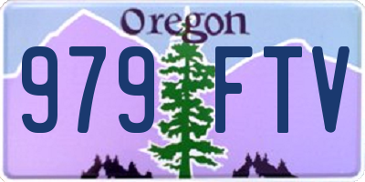 OR license plate 979FTV