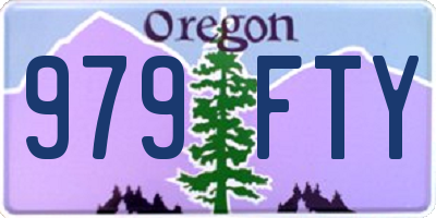 OR license plate 979FTY