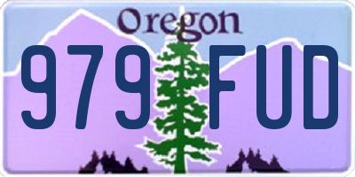 OR license plate 979FUD