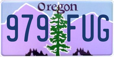 OR license plate 979FUG