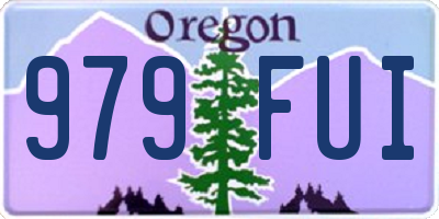 OR license plate 979FUI