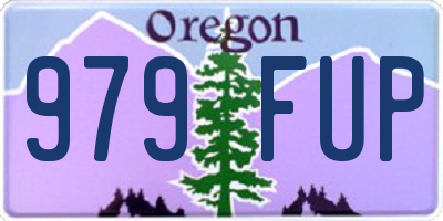 OR license plate 979FUP