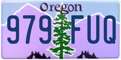 OR license plate 979FUQ