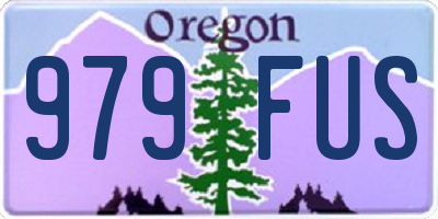 OR license plate 979FUS