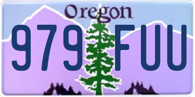 OR license plate 979FUU