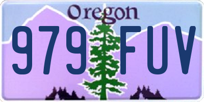 OR license plate 979FUV