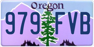 OR license plate 979FVB