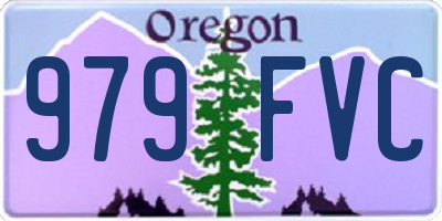 OR license plate 979FVC