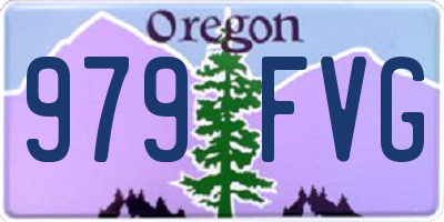 OR license plate 979FVG