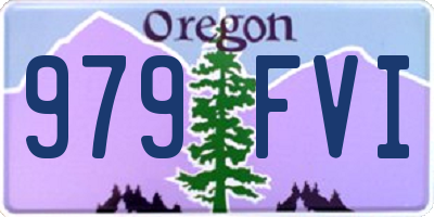 OR license plate 979FVI