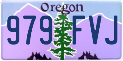 OR license plate 979FVJ