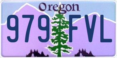 OR license plate 979FVL