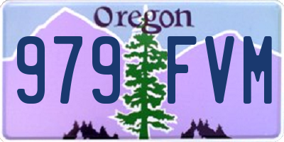 OR license plate 979FVM
