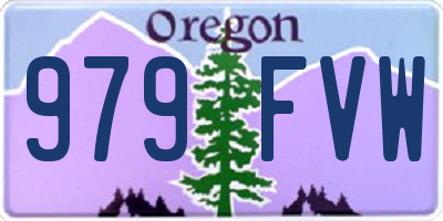 OR license plate 979FVW