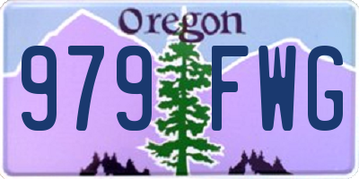 OR license plate 979FWG