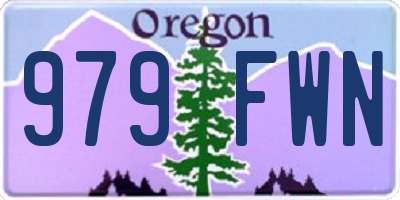 OR license plate 979FWN