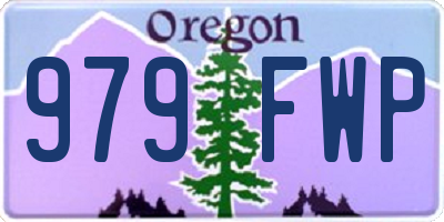 OR license plate 979FWP