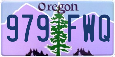 OR license plate 979FWQ