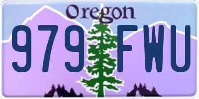 OR license plate 979FWU