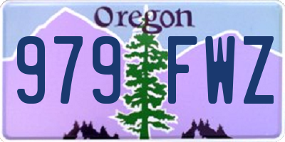 OR license plate 979FWZ