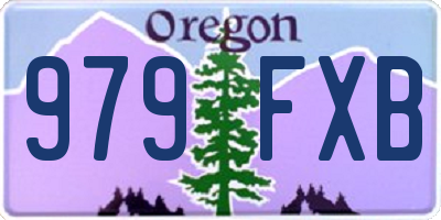 OR license plate 979FXB
