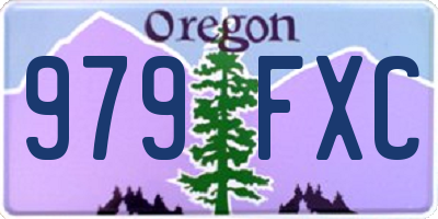 OR license plate 979FXC