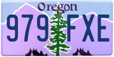 OR license plate 979FXE