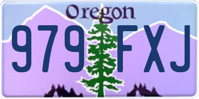 OR license plate 979FXJ