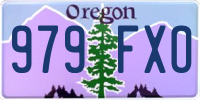 OR license plate 979FXO