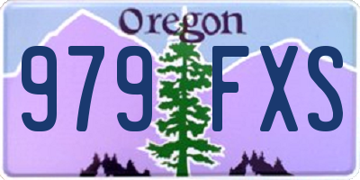 OR license plate 979FXS