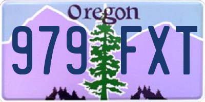 OR license plate 979FXT