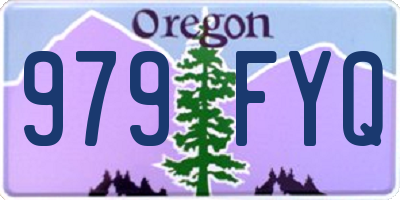 OR license plate 979FYQ