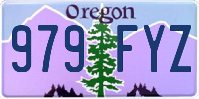 OR license plate 979FYZ