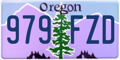OR license plate 979FZD