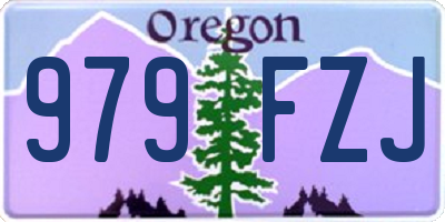 OR license plate 979FZJ