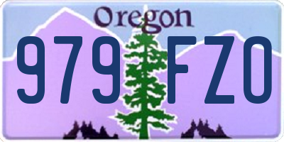 OR license plate 979FZO