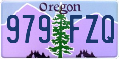 OR license plate 979FZQ