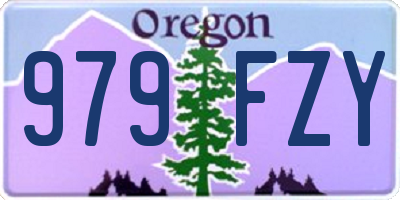 OR license plate 979FZY