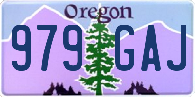 OR license plate 979GAJ