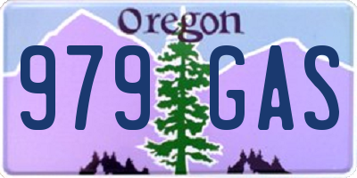 OR license plate 979GAS