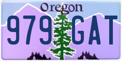 OR license plate 979GAT