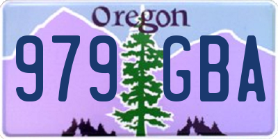 OR license plate 979GBA