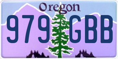 OR license plate 979GBB