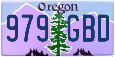OR license plate 979GBD