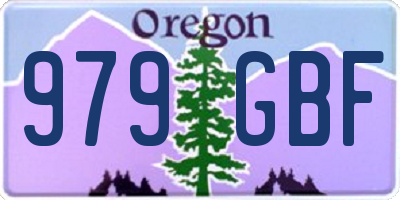 OR license plate 979GBF