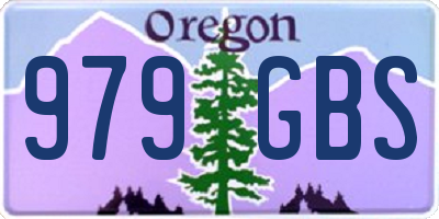 OR license plate 979GBS